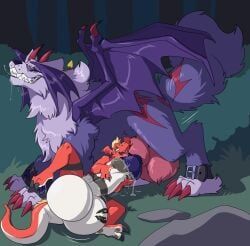 artemis_the_absol, digimon_(species), guilmon, sangloupmon, bandai_namco