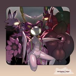generation_5_pokemon, grand_mother_silk, mantis_(deltarune), pal_(species), pokemon_(species)