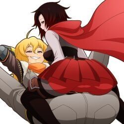 ruby_rose, yang_xiao_long, rwby, manyakis, 2girls
