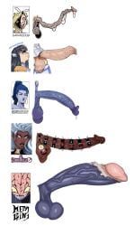 kiryuuin_satsuki, nomu, storm_(x-men), widowmaker, marvel