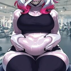 briar_(league_of_legends), league_of_legends, dizelxl, 1girls, belly_rolls