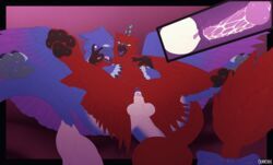 elly_(electronbird), felixgryphon, cannibalistic-tendencies, 4_toes, 5_toes