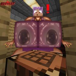 efe_(minecraft), minecraft, rosyart, background, big_ass