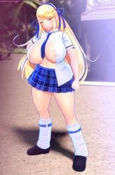 katsuragi_(senran_kagura), katsuragi_(senran_kagura)_(cosplay), mythra, mythra_(xenoblade), senran_kagura