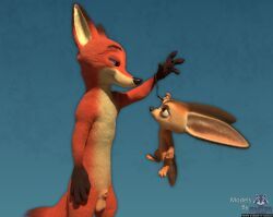 finnick_(zootopia), nick_wilde, disney, zootopia, rasterraccoon