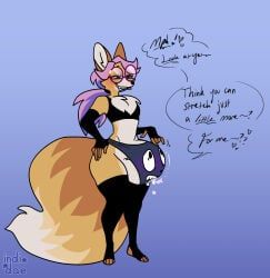 animate_inanimate, anthro, armwear, big_tail, biped