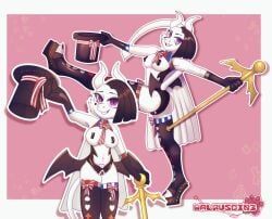 fan_character, walrusdin3, anthro, bat_wings, belly_tattoo