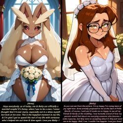 lopunny, original_character, pokemon, urikoito, 2girls