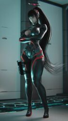 rio_(blue_archive), blue_archive, ninjin3d, 1girls, black_hair