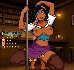 esmeralda, disney, the_hunchback_of_notre_dame, brown_skin, green_eyes