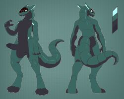 synth_(vader-san), respdragon, anthro, butt, claws