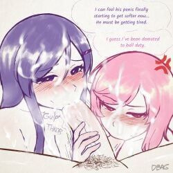 mc_(doki_doki_literature_club!), natsuki_(doki_doki_literature_club), yuri_(doki_doki_literature_club), doki_doki_literature_club, team_salvato