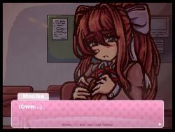 monika_(doki_doki_literature_club), sans, doki_doki_literature_club, newgrounds, undertale