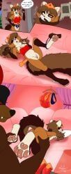 wonder_woman, bonbonsart, anthro, bdsm, bear