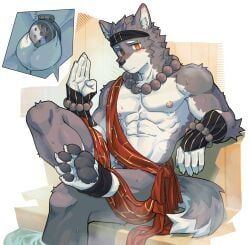 triratna_(threefold_recital), threefold_recital_(game), cyclic_cyan, 1boy, anthro