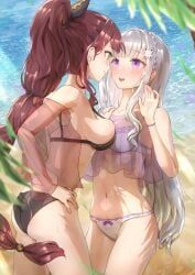 emilia_(re:zero), shaula_(re:zero), re:zero_kara_hajimeru_isekai_seikatsu, white_fox_(studio), justjast88