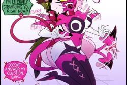 aless_(corazonarts), helluva_boss_oc, impsona, verosika_mayday_(helluva_boss), helluva_boss