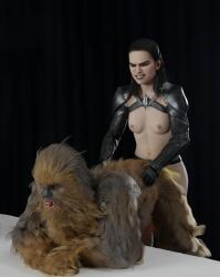 chewbacca, daisy_ridley, rey, sith_rey, wookiee