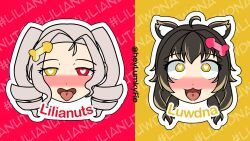 liliana_vampaia, lunaris_urufi, kensou!!, vogi_(vtuber_company), lumky_fie