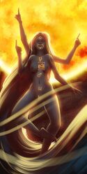 scp-179, scp_foundation, 1girls, 4_arms, black_body