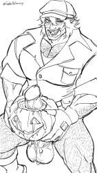 drifter_(deadlock), deadlock, halloween, gabeonserving, bara