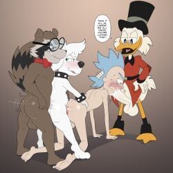 mr._peabody, rick_sanchez, rocket_raccoon, scrooge_mcduck, 20th_century_fox