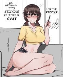 nerd_emoji, stephanie_(ti_keep), original, ti_keep, 1girls