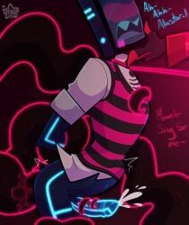 alastor_(hazbin_hotel), vox_(hazbin_hotel), hazbin_hotel, disco_draws, anal