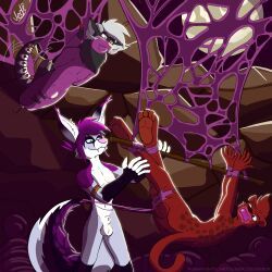 mythology, jedader, angry, anthro, arthropod_webbing