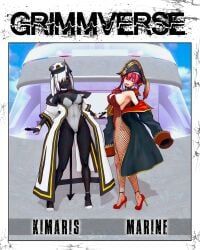 grimm_(rwby), houshou_marine, kim_(arrancon_grimmed), hololive, hololive_japan