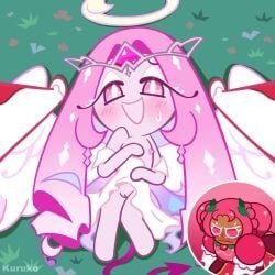 eternal_sugar_cookie, hollyberry_cookie, cookie_run, cookie_run_kingdom, kuruko