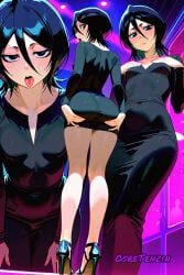 rukia, rukia_kuchiki, bleach, black_dress, black_eyes