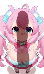 chibidoki, unknown_artist, big_breasts, shadow, silhouette