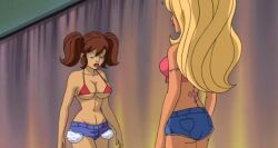 giselle_(stripperella), stripperella_(character), stripperella, 2girls, arm_tattoo