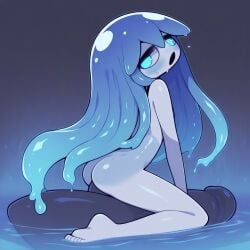 original_character, blue_eyes, blue_hair, jellyfish, jellyfish_humanoid