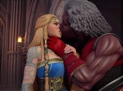 ambessa_medarda, sif_(god_of_war), arcane:_league_of_legends, god_of_war, league_of_legends