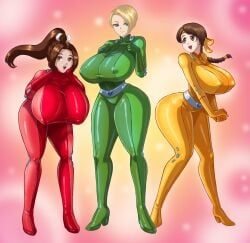 alex_(totally_spies)_(cosplay), clover_(totally_spies)_(cosplay), king_(snk), mai_shiranui, sam_(totally_spies)_(cosplay)