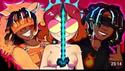 flamefrags, manepear, squiddo_(mcyt), mcyt, minecraft
