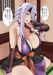 shizuka, queen's_blade, mattari_yufi, armor, bare_shoulders