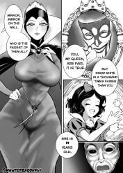 evil_queen_(disney), magic_mirror, snow_white_(disney), disney, disney_princess