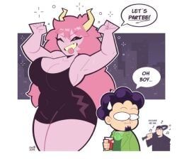 billy_butcher, mina_ashido, mina_ashido_time-skip, mineta_minoru, my_hero_academia