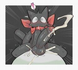 sakamoto_(nichijou), nichijou, pochiiwa, abdominal_bulge, anal