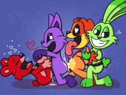 bobby_bearhug, catnap_(poppy_playtime), dogday_(poppy_playtime), hoppy_hopscotch, critters_(poppy_playtime)