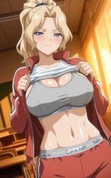 okita_asuka, calvin_klein, rin_x_sen, rin_x_sen_+_ran_-_sem_cross_mix, 1girls
