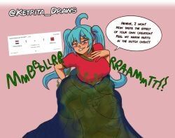 hatsune_miku, vocaloid, ketrita, 2girls, big_breasts