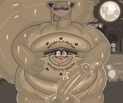 kurama, shukaku, naruto, koalarobot_(artist), after_vore