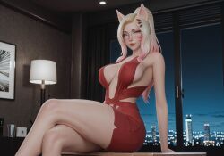 ahri, k/da_ahri, league_of_legends, riot_games, 1girls