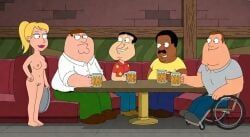 cleveland_brown, glenn_quagmire, joe_swanson, peter_griffin, family_guy