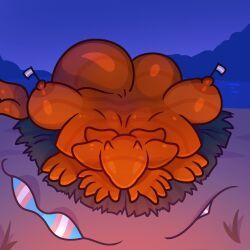 luna_(vorochi7606), amputation, anthro, aquatic, big_tail