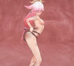 facehugger, yae_miko, alien_(franchise), genshin_impact, mugenalien